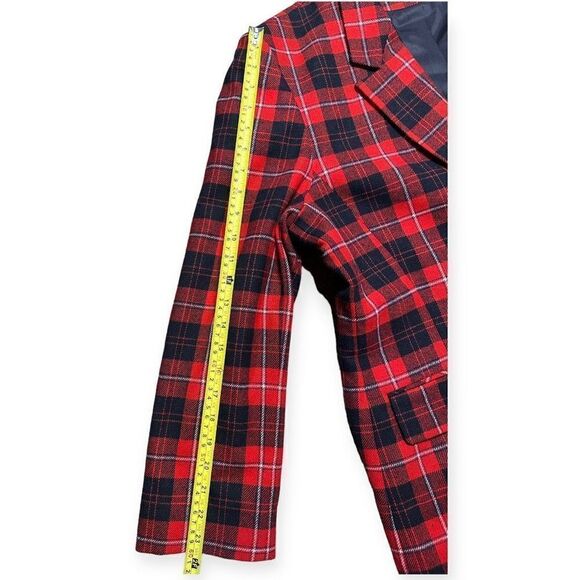 Vintage Pendleton Cunningham Plaid Blazer Women’s 16 Heritage Virgin Wool 90s - Picture 9 of 13